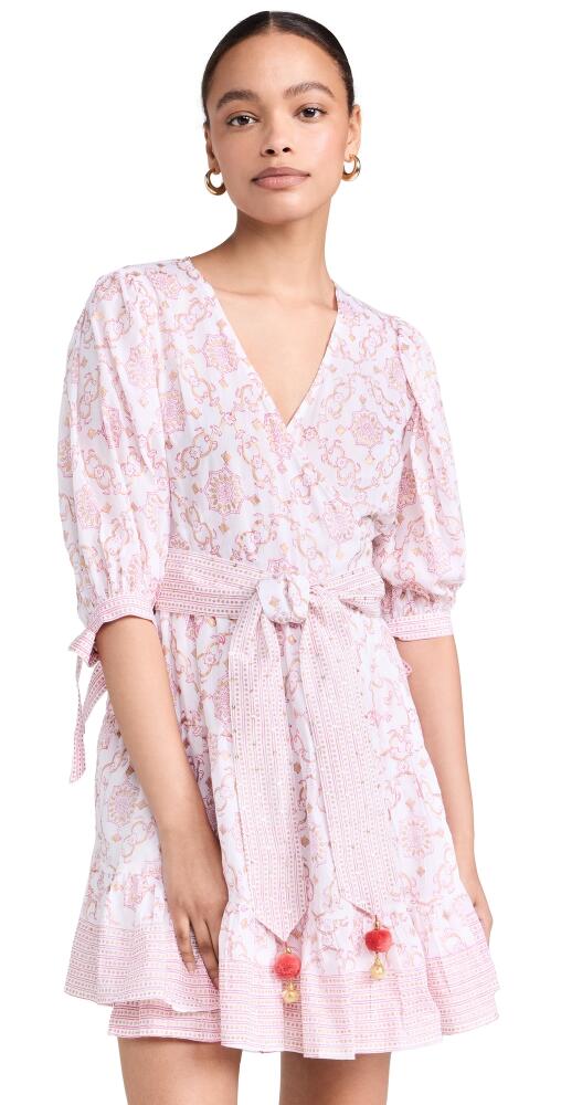 Bell Lucy Wrap Dress Pink Gold Motif Cover