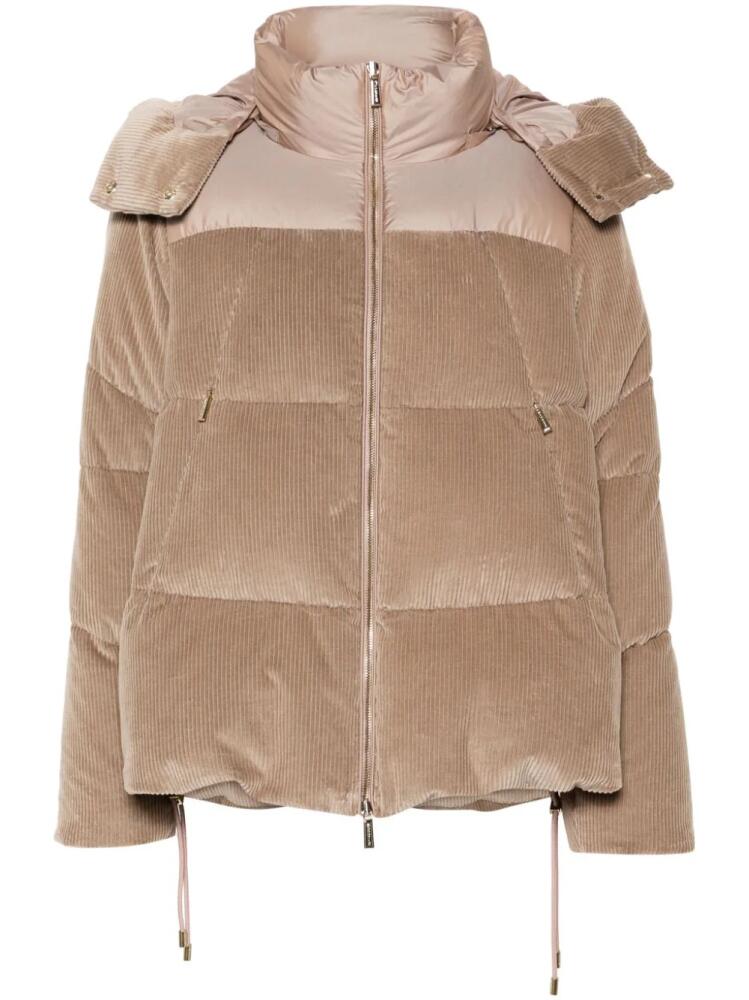 Moorer Carola puffer jacket - Brown Cover