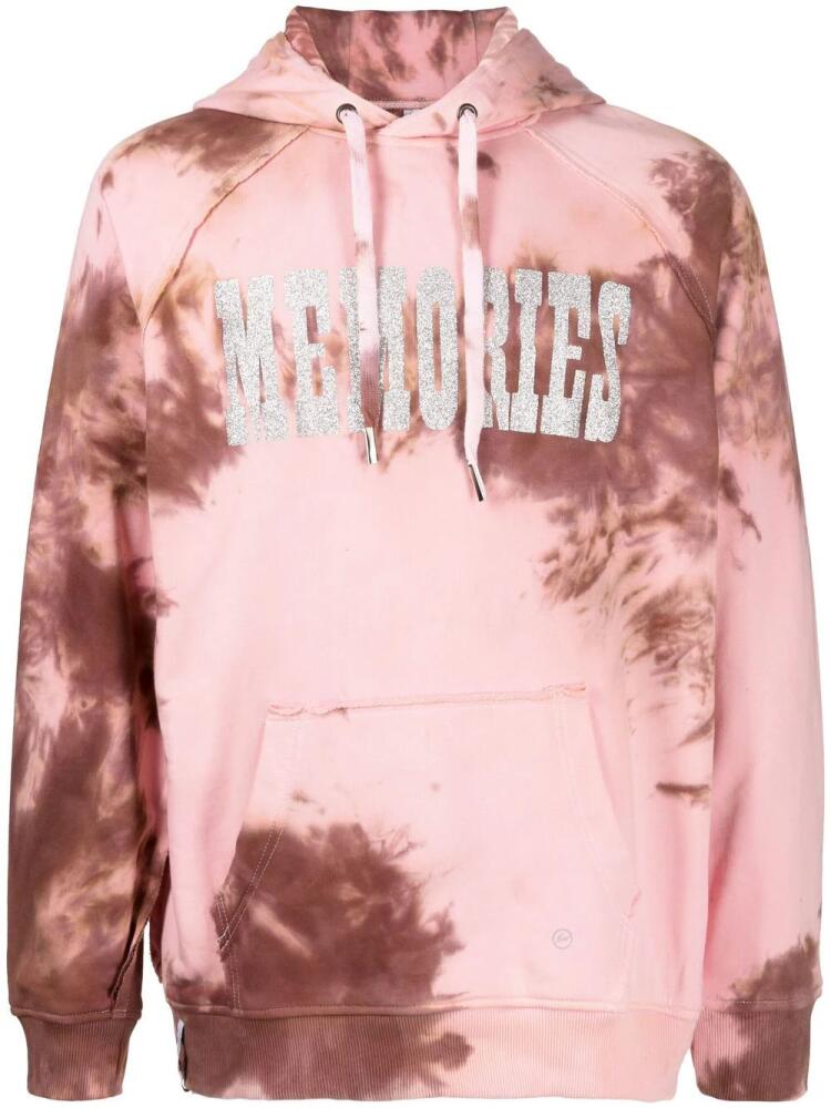 Stain Shade x Hiroshi Fujiwara tie-dye print hoodie - Pink Cover