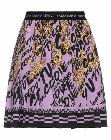 Versace Jeans Couture Woman Mini skirt Lilac Polyester Cover