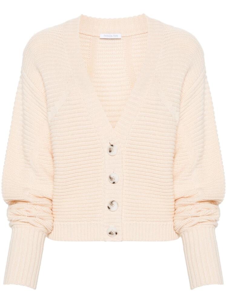 Patrizia Pepe logo-charm cardigan - Neutrals Cover