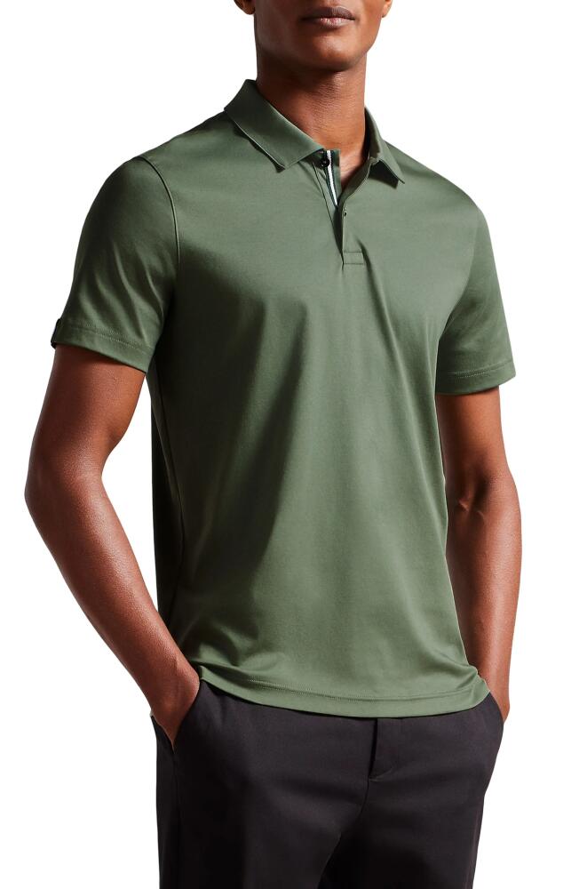 Ted Baker London Zeiter Cotton Polo in Khaki Cover