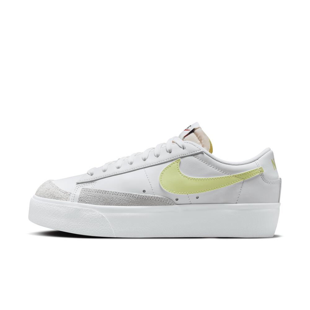 Nike Women's Blazer Low Platform Shoes in White Cover