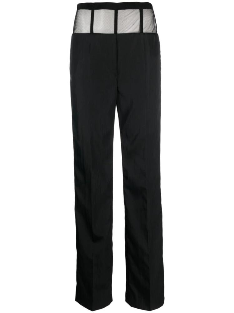 Del Core straight-leg tailored trousers - Black Cover