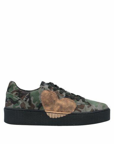 Nira Rubens Woman Sneakers Military green Soft Leather Cover