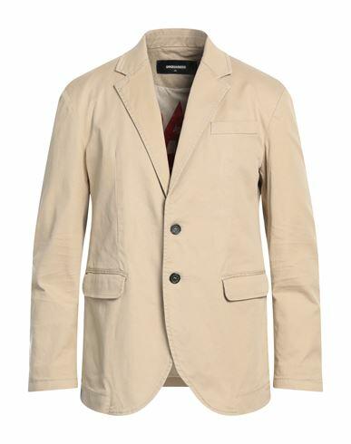 Dsquared2 Man Blazer Sand Cotton, Elastane Cover