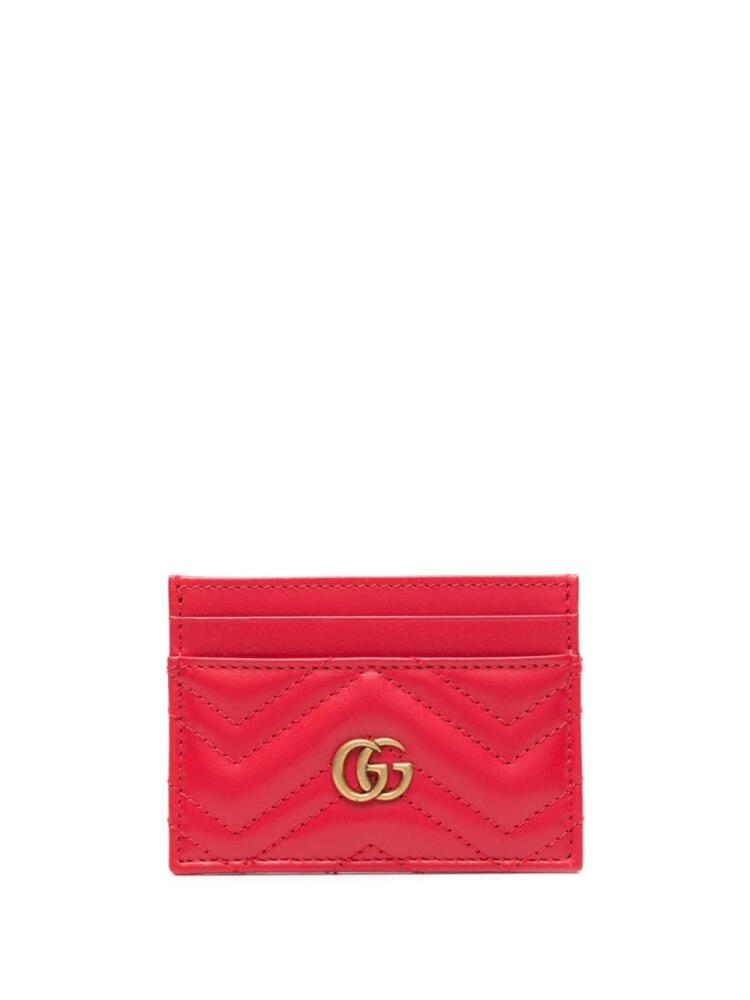 Gucci GG Marmont leather card holder - Red Cover