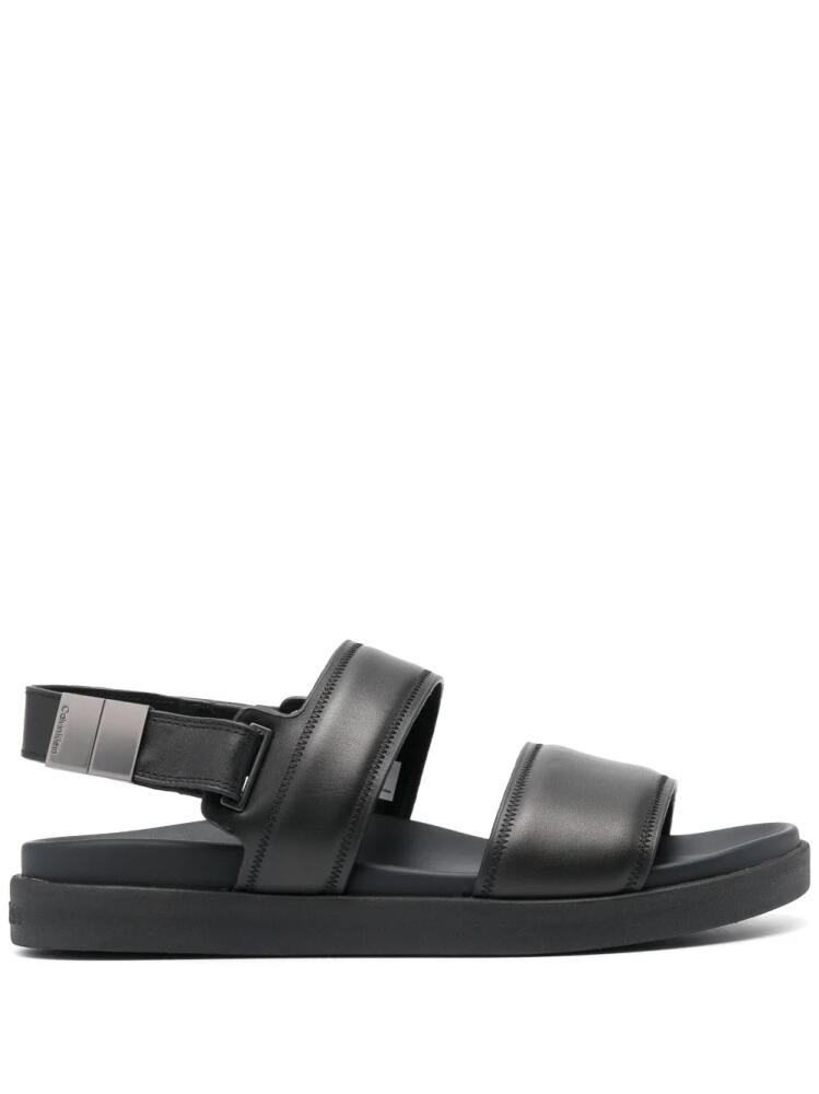 Calvin Klein ankle-strap leather sandals - Black Cover