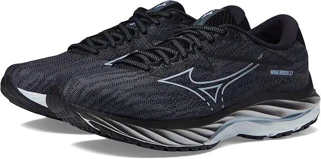 Mizuno Wave Rider 27 (Ebony/Snowcrest) Women's Shoes Cover