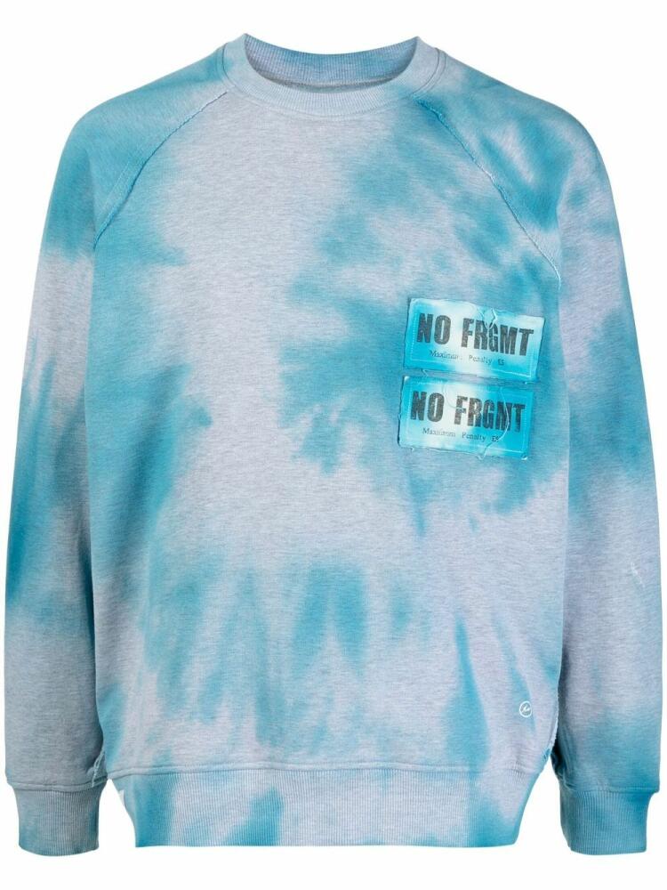 Stain Shade x Hiroshi Fujiwara tie-dye effect sweatshirt - Blue Cover