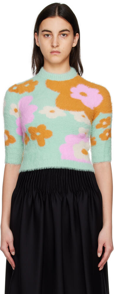 Sportmax Green Morgana Sweater Cover