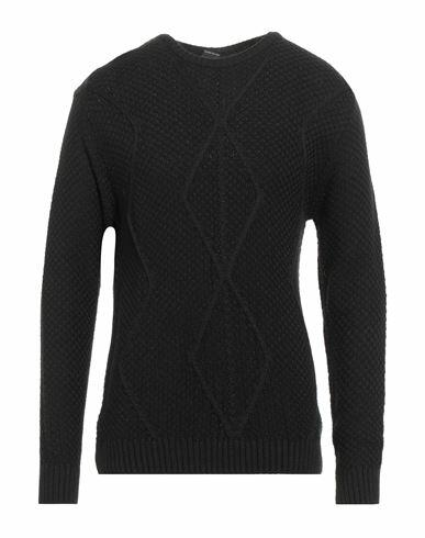 Why Not Brand Man Sweater Black Acrylic, Wool Cover