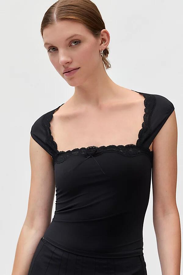 Out From Under Vivian Square Neck Top in Black Cover