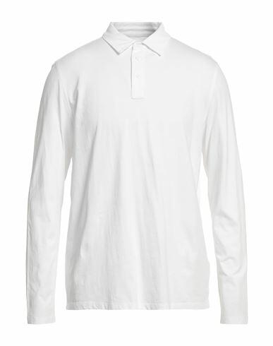 Majestic Filatures Man Polo shirt White Cotton Cover