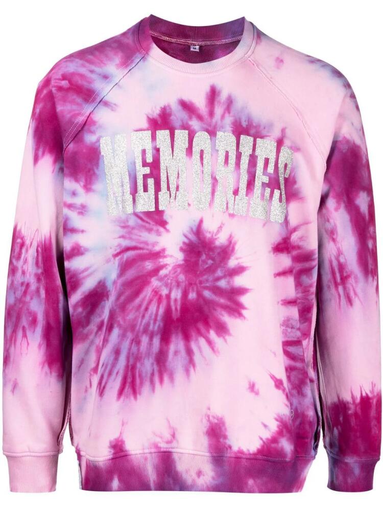 Stain Shade x Hiroshi Fujiwara tie-dye print sweatshirt - Pink Cover