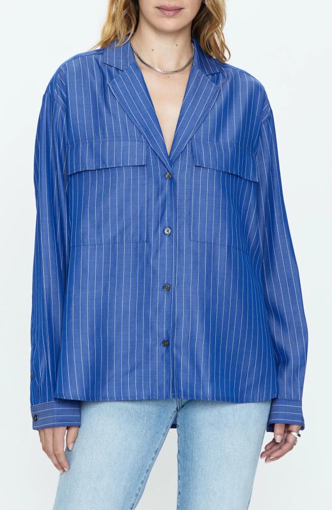 Pistola Irene Stripe Shirt in Dark Blue Pinstripe Cover