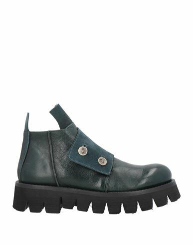 1725.a Woman Ankle boots Deep jade Soft Leather Cover