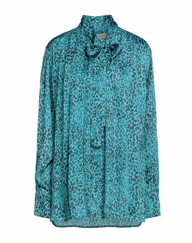 Golden Goose Woman Shirt Deep jade Viscose Cover