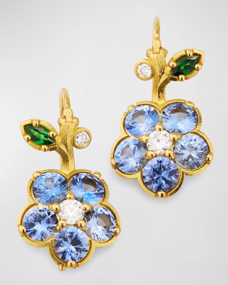 Paul Morelli Wild Child Sapphire and Diamond Drop Earrings, Blue Cover