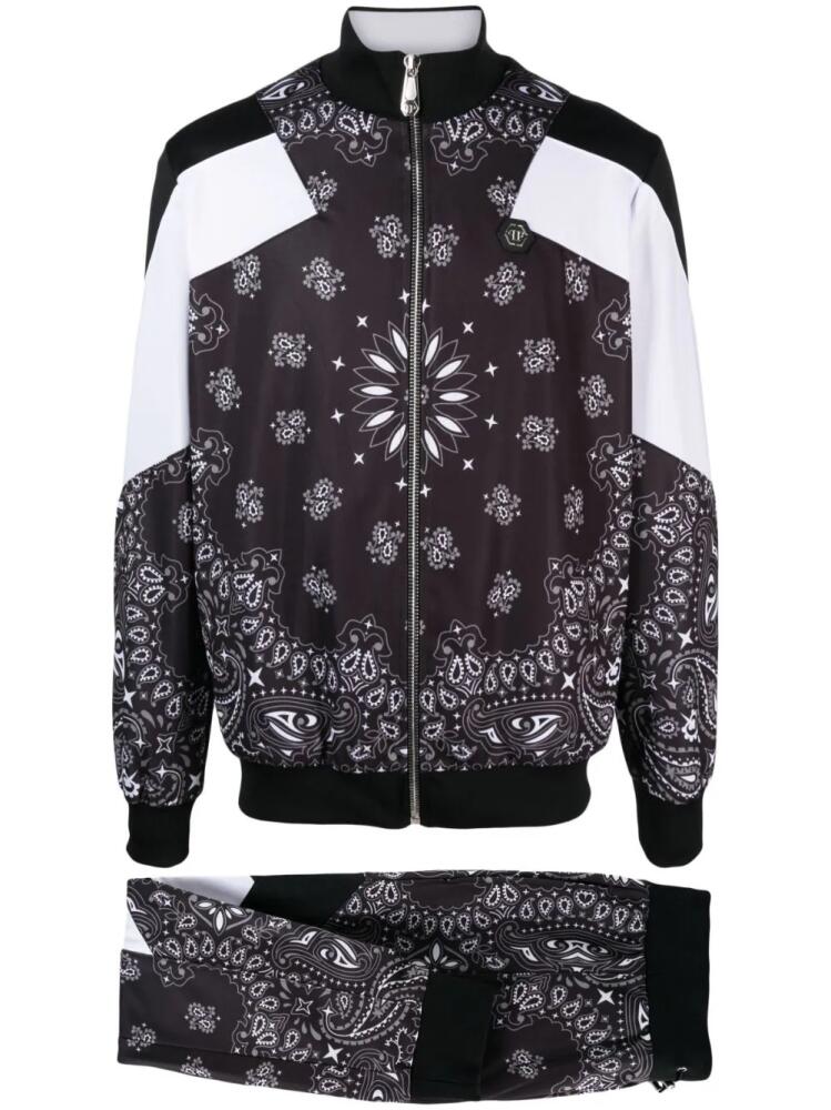 Philipp Plein paisley-print tracksuit - Black Cover