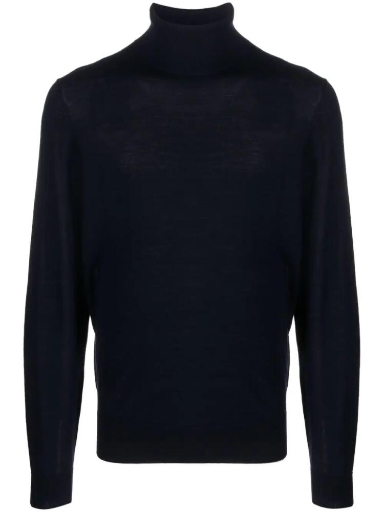 FURSAC roll-neck wool jumper - Blue Cover