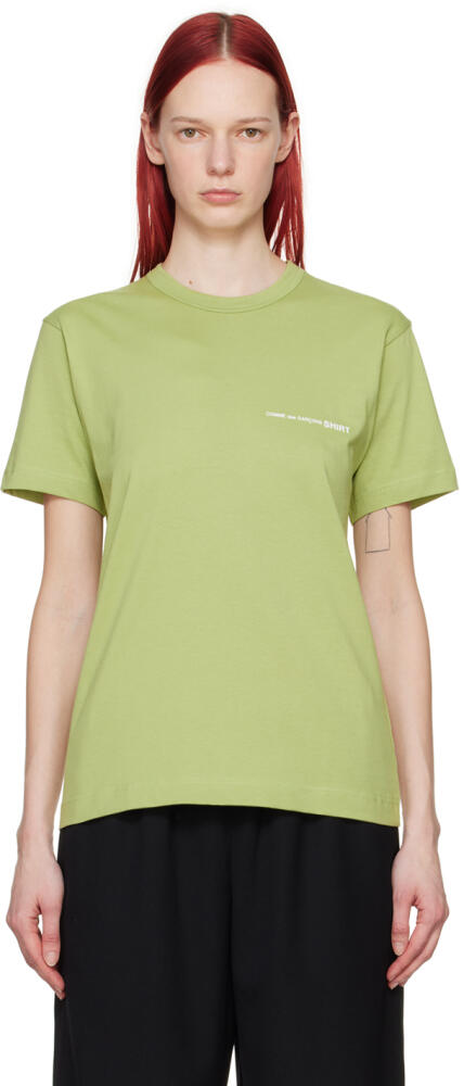 Comme des Garçons Shirt Khaki Printed T-Shirt Cover