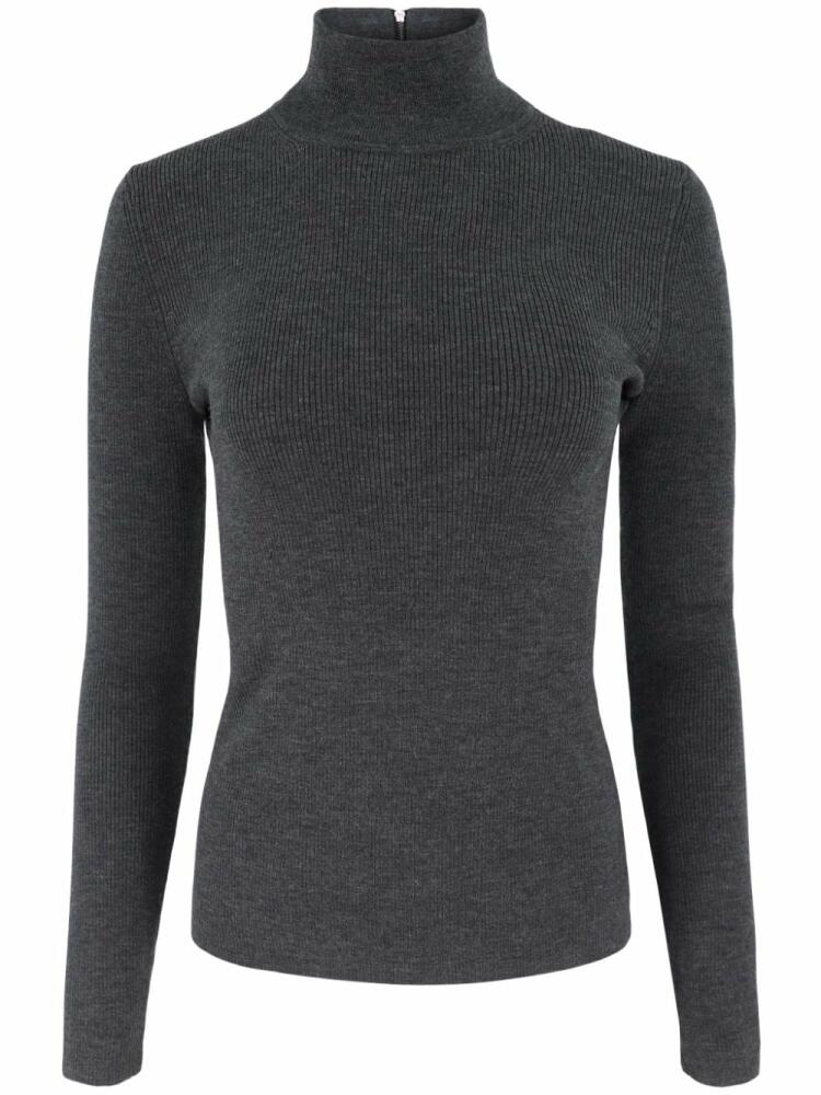 Michael Kors Collection rear-zipper turtleneck - Grey Cover