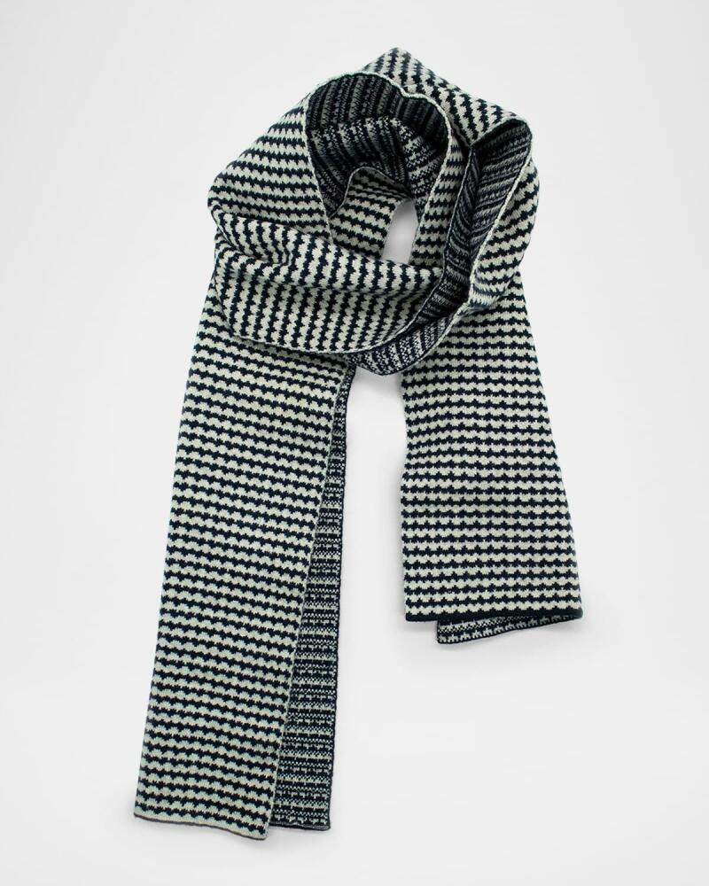 Portolano Men's Jacquard Scarf with Design Cover