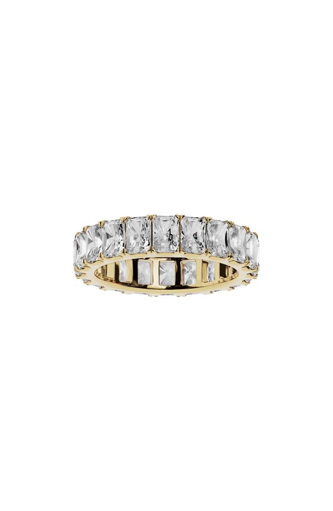 Jennifer Fisher 18K Gold Emerald Cut Lab Created Diamond Eternity Ring - 5.2 ctw in 18K Yellow Gold Cover