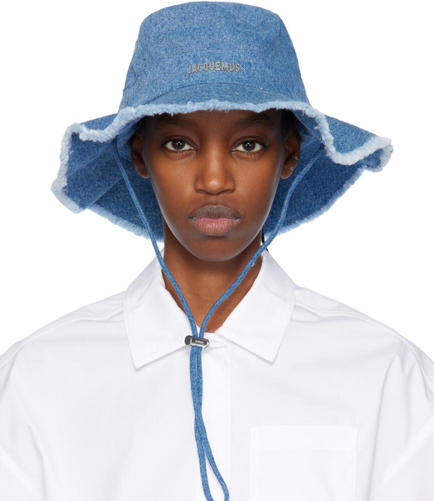 JACQUEMUS Blue 'Le bob Artichaut' Hat Cover