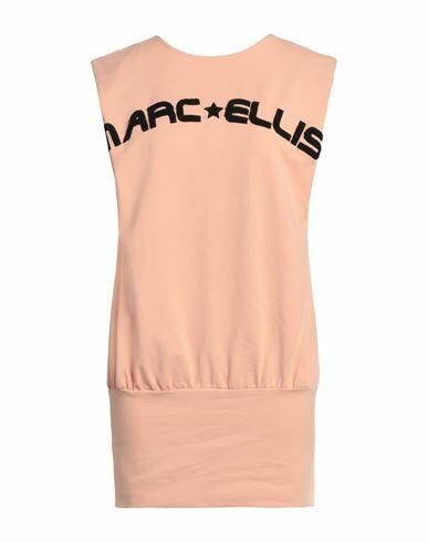 Marc Ellis Woman Mini dress Apricot Cotton, Elastane Cover