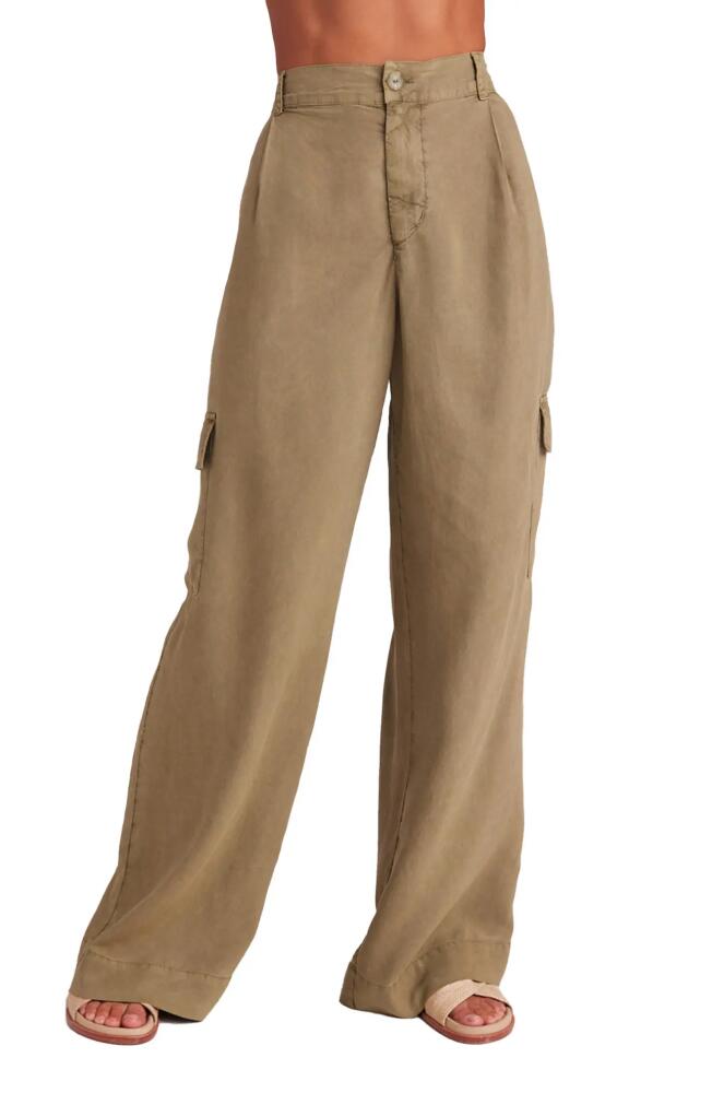 Bella Dahl Wide Leg Cargo Pants in French Olive Cover