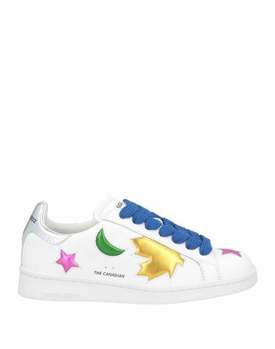 Dsquared2 Woman Sneakers White Calfskin, Goat skin Cover