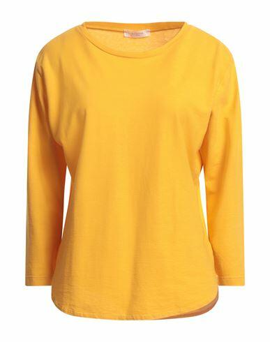 Zanone Woman T-shirt Ocher Cotton Cover