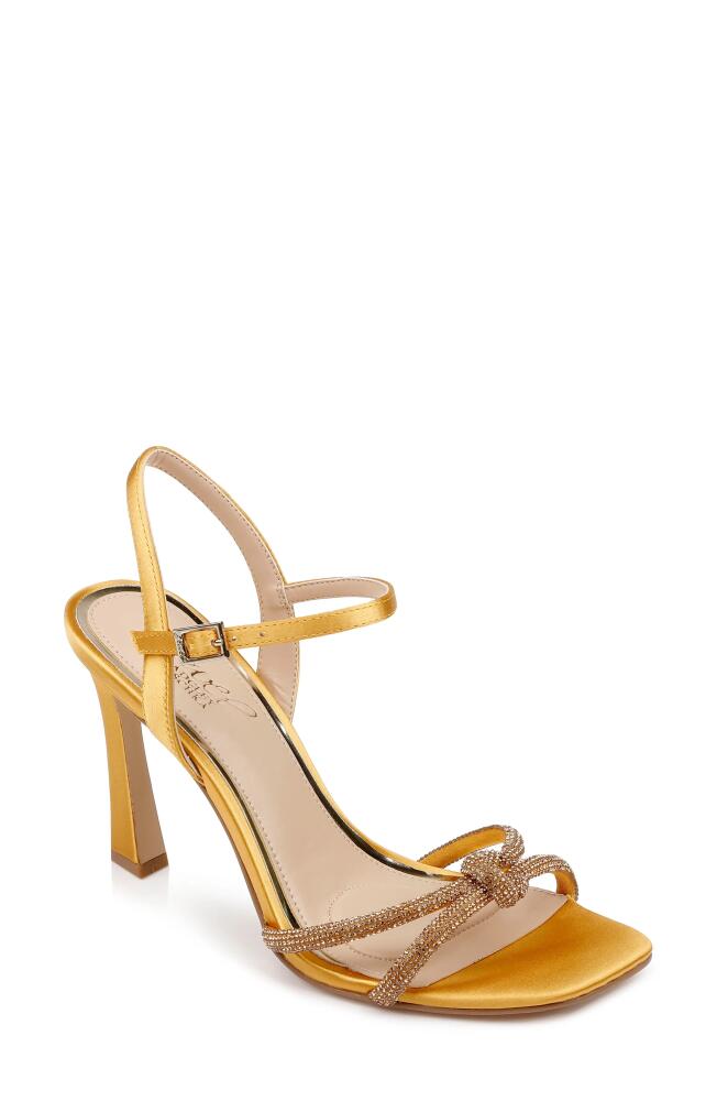 Jewel Badgley Mischka Madison Ankle Strap Sandal in Sunflower Cover