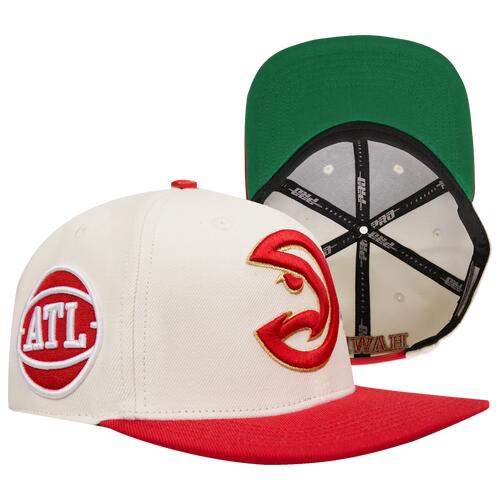 Pro Standard Hawks Championship Evolution Wool Snapback - Adult Eggshell/Red Cover