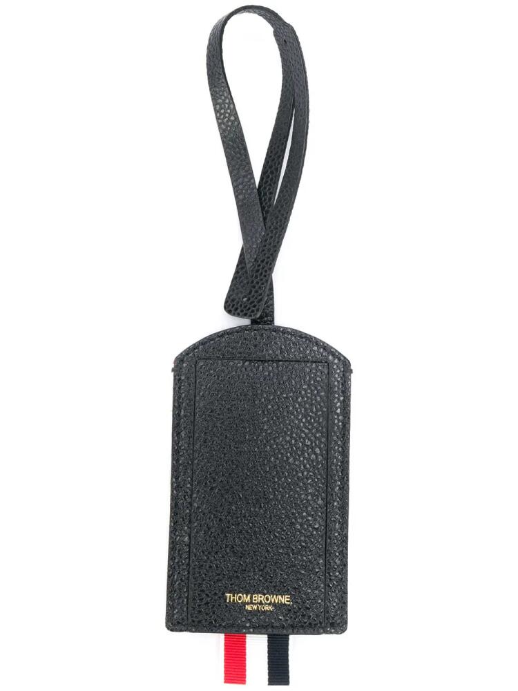 Thom Browne logo patch luggage tag - Black Cover