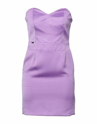 Marc Ellis Woman Mini dress Light purple Polyester, Elastane Cover