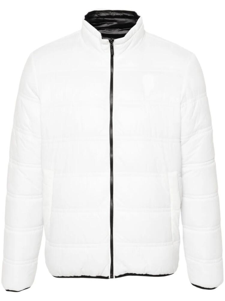 Karl Lagerfeld Ikonik Karl-patch quilted jacket - White Cover