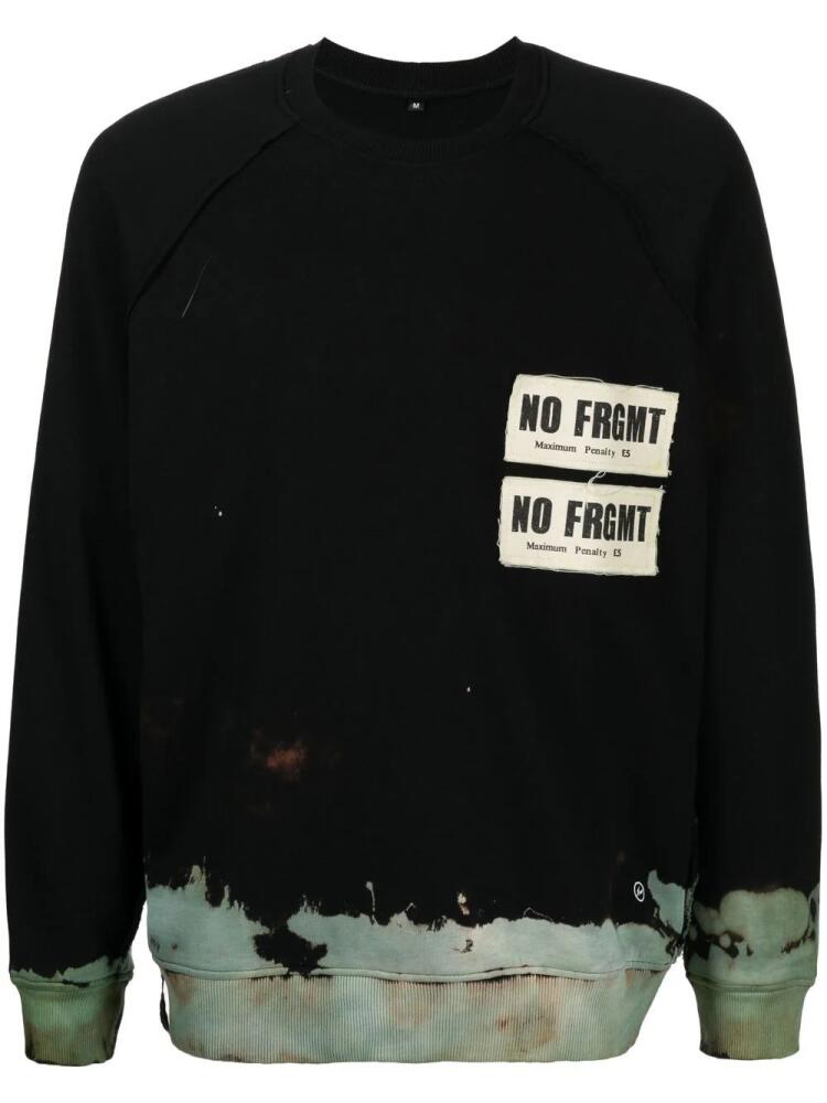 Stain Shade x Hiroshi Fujiwara tie-dye effect sweatshirt - Black Cover