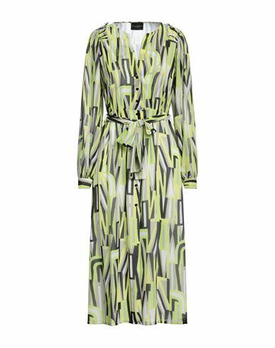 Atos Lombardini Woman Midi dress Acid green Recycled polyester Cover