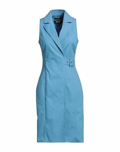 Boutique Moschino Woman Midi dress Azure Cotton, Elastane Cover