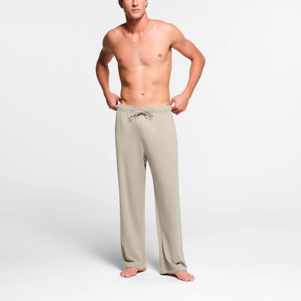 SKIMS Mens Relaxed Straight Leg Pant | Light Neutral | 5X | Jersey Lounge Cover