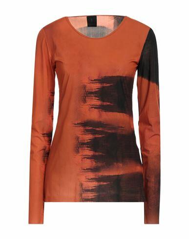 Masnada Woman T-shirt Rust Cotton Cover