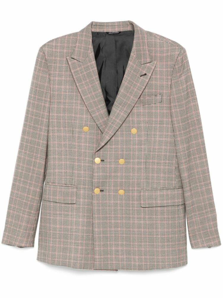 Reveres 1949 Prince of Wales check blazer - Neutrals Cover