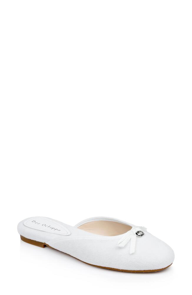 Dee Ocleppo Athens Terry Cloth Mule in White Cover