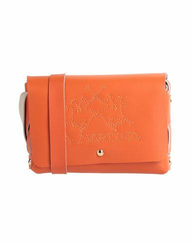 La Martina Woman Cross-body bag Rust Bovine leather Cover