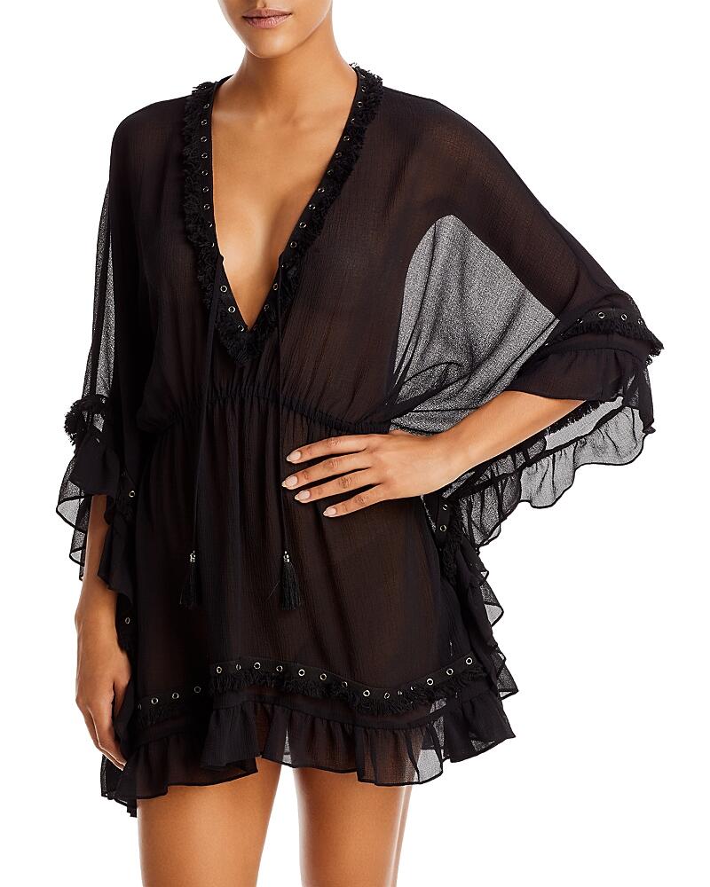 Ramy Brook Joya Grommet Trim Dress Swim Cover-Up Cover