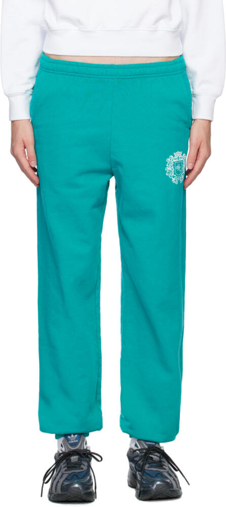 Sporty & Rich Green Elasticized Lounge Pants Cover