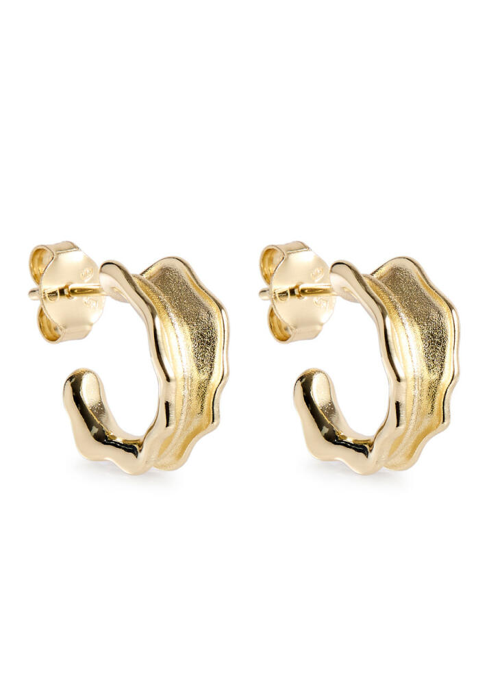 Daisy London Leaf 18kt Gold-plated Hoop Earrings Cover